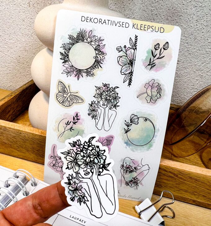 Dekoratiivsed kleepsud märkmikutesse