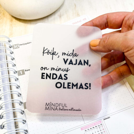 Eduka mõttega kaart, motivatsiooni kaart, inspiratsiooni kaart