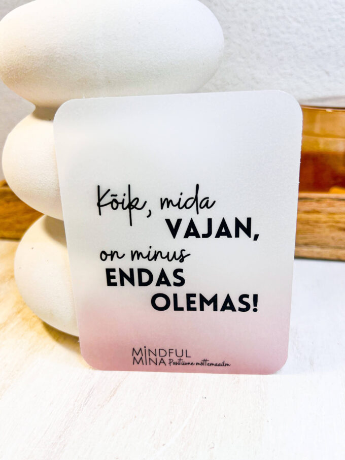 Eduka mõttega kaart, motivatsiooni kaart, inspiratsiooni kaart