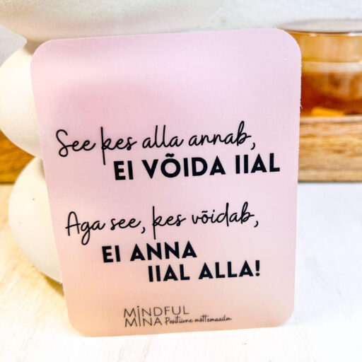 Eduka mõttega kaart, motivatsiooni kaart, inspiratsiooni kaart