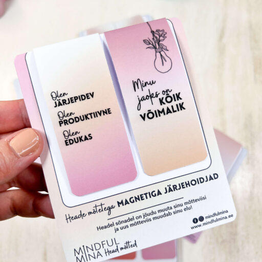 Magnetiga järjehoidja edukate mõtetega