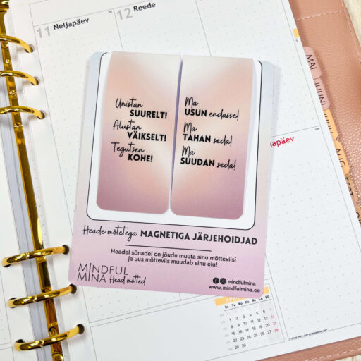 Magnetiga järjehoidjad eneseusku suurendavad, head mõtted