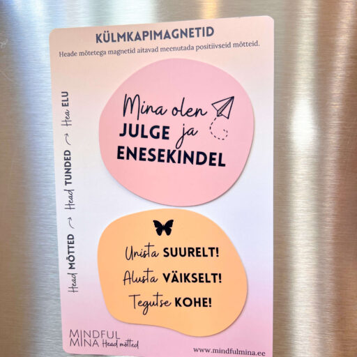 Magnetid heade mõtetega, motiveerivad külmkapimagnetid