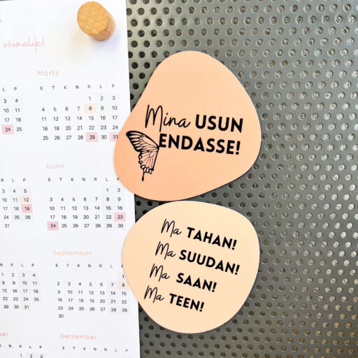 Magnetid heade mõtetega, motiveerivad külmkapimagnetid