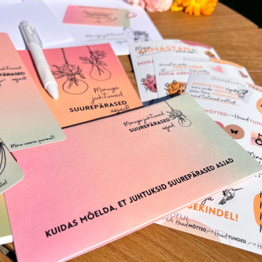 Komplekt: minuga juhtuvad suurepärased asjad, kinkekomplekt, eneseareng