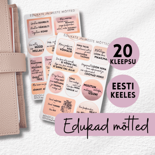 Märkmiku kleepsud edukad mõtted, motiveerivad kleepsud