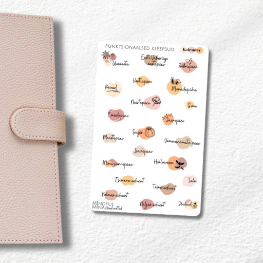 Märkmiku kleepsud pühad ja tähtpäevad