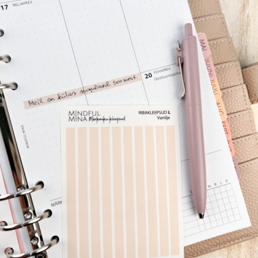 Funktsionaalsed märkmiku kleepsud, ribakleepsud