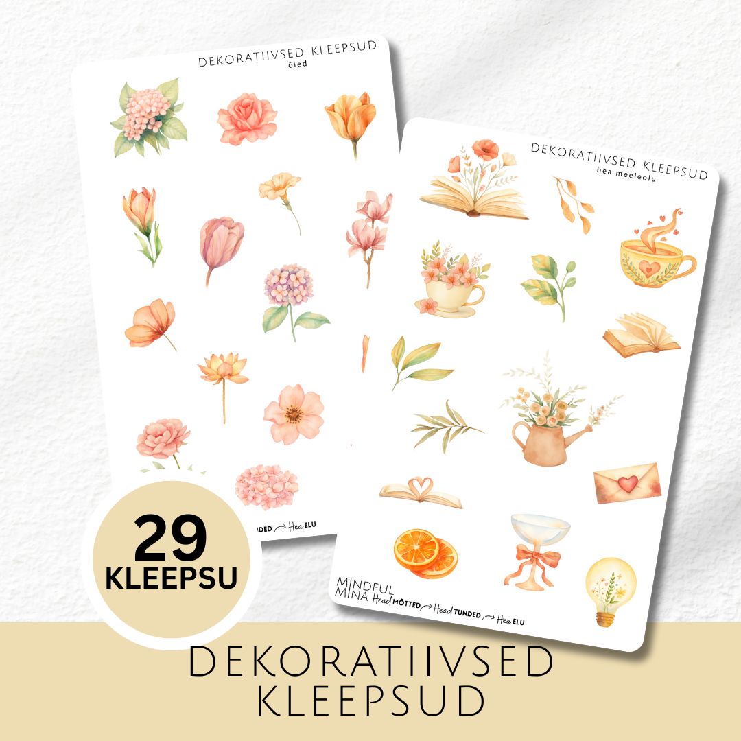 Dekoratiivsed märkmiku kleepsud, Dekoratiivne Motivatsioon